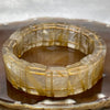 Natural Golden Rutilated Quartz Bracelet 手牌 - 74.57g 18.2 by 7.7mm/piece 18 pieces - Huangs Jadeite and Jewelry Pte Ltd