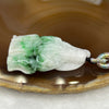 Type A Spicy Green Piao Hua Jade Jadeite Tu Di Gong Pendant - 21.14g 41.0 by 27.6 by 11.9mm - Huangs Jadeite and Jewelry Pte Ltd