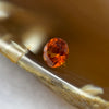 Natural Orange Red Garnet Crystal Stone for Setting - 1.05ct 5.3 by 5.3 by 3.3mm - Huangs Jadeite and Jewelry Pte Ltd