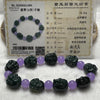 Type A Blueish Green Jade Jadeite Milo Buddha Bracelet 78.02g 16.6mm 9 Pieces - Huangs Jadeite and Jewelry Pte Ltd