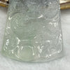 RARE China Known Top Grand Master Certified Type A HIGH ICY Green Jade Jadeite Dragon Pendant 24.36g 54.0 by 36.0 by 5.0 mm - Huangs Jadeite and Jewelry Pte Ltd