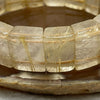 Natural Golden Rutilated Quartz Bracelet 手牌 - 72.23g 18.5 by 7.6mm/piece 17 pieces - Huangs Jadeite and Jewelry Pte Ltd