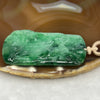 Type A ICY Spicy Green Jade Jadeite Shan Shui Pendant - 35.06g 63.8 by 35.2 by 6.0mm - Huangs Jadeite and Jewelry Pte Ltd