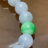 Type A Lavender & Green Jade Jadeite Bracelet 16.05g 7.2mm/bead 26 beads - Huangs Jadeite and Jewelry Pte Ltd