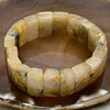 Natural Golden Rutilated Quartz Bracelet 手牌 - 68.47g 18.3 by 13.5 by 9.3mm/piece 19 pieces - Huangs Jadeite and Jewelry Pte Ltd