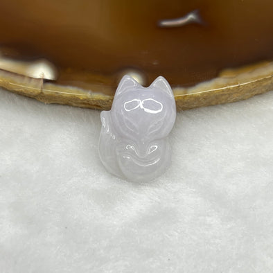 Type A Lavender Jade Jadeite Fox - 4.04g 22.9 by 15.9 by 6.0mm - Huangs Jadeite and Jewelry Pte Ltd