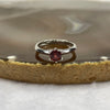 Natural Garnet 925 Silver Ring Size Adjustable - 1.43g 6.6 by 6.0 by 5.0mm - Huangs Jadeite and Jewelry Pte Ltd