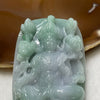 Type A Lavender & Green Jade Jadeite Buddha 72.32g 66.8 by 40.3 by 13.2mm - Huangs Jadeite and Jewelry Pte Ltd