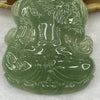 HIGH QUALITY Type A High Icy Green Tibetan Bodhisattva Jade Jadeite Pendant - 23.78g 63.0 by 38.7 by 5.7mm - Huangs Jadeite and Jewelry Pte Ltd