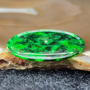 Type A Burmese Spicy Green Jade Jadeite Ping An Kou - 5.36g 33.2 by 1.2mm - Huangs Jadeite and Jewelry Pte Ltd