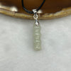 Type A Green Jade Jadeite Bamboo 3.49g 21.0 by 6.8 by 6.8 mm - Huangs Jadeite and Jewelry Pte Ltd