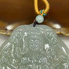 Type A Semi Icy Green Jade Jadeite Thousand Hand Guan Yin Pendant 25.49g 52.8 by 49.8 by 4.7 mm - Huangs Jadeite and Jewelry Pte Ltd
