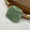 Natural Aventurine Lotus Charm - 11.43g 35.3 by 30.8 by 5.1mm - Huangs Jadeite and Jewelry Pte Ltd