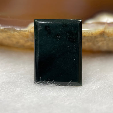 Type A Black Jade Jadeite for Pendant Setting - 3.90ct 15.7 by 11.4 by 2.0mm - Huangs Jadeite and Jewelry Pte Ltd