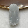 Type A Faint Green Jade Jadeite Pixiu Charm - 16.47g 37.5 by 17.4 by 14.5mm - Huangs Jadeite and Jewelry Pte Ltd