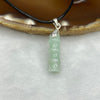 Type A Green Jade Jadeite Bamboo 3.78g 20.9 by 6.9 by 6.9 mm - Huangs Jadeite and Jewelry Pte Ltd