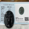 Type A Black Jade Jadeite Jesus 38.56g 68.3 by 39.0 by 7.4mm - Huangs Jadeite and Jewelry Pte Ltd