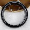 Type A Black Jadeite Bangle 79.23g inner diameter 59.1mm 16.4 by 9.4mm - Huangs Jadeite and Jewelry Pte Ltd
