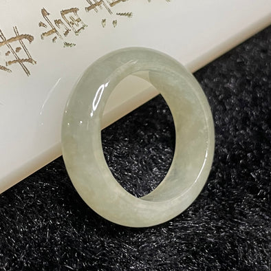 Type A Burmese Yellow Jade Jadeite Ring - 3.97g US 6.5 HK 14 Inner Diameter 17.4mm - Huangs Jadeite and Jewelry Pte Ltd