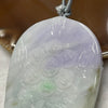 Type A Daikokuten (大黒天) Mahakala Lavender & Green Jade Jadeite 97.69g 68.5 by 51.2 by 12.6mm - Huangs Jadeite and Jewelry Pte Ltd