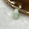 Type A Green Jade Jadeite Peanut - 1.41g 13.6 by 7.3 by 7.3 mm - Huangs Jadeite and Jewelry Pte Ltd