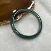 Type A Semi Icy Blueish Green Jadeite Bangle 26.28g inner diameter 53.8mm 8.7 by 6.1mm - Huangs Jadeite and Jewelry Pte Ltd