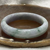 Type A Light Lavender & Green Piao Hua Jade Jadeite Bangle - 47.73g Inner Diameter 53.9mm Thickness 12.2 by 7.6mm - Huangs Jadeite and Jewelry Pte Ltd