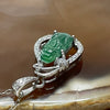 Type A Green Omphacite Jade Jadeite Pixiu - 2.16g 25.3 by 12.4 by 5.9mm - Huangs Jadeite and Jewelry Pte Ltd