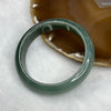 Type A Semi Icy Blueish Green Jadeite Bangle 64.07g inner diameter 59.6mm 13.5 by 8.3mm - Huangs Jadeite and Jewelry Pte Ltd