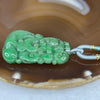 Type A Full Green Monkey Jade Jadeite Pendant 18.54g 43.7 by 25.7 by 8.8mm - Huangs Jadeite and Jewelry Pte Ltd