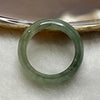 Type A Semi Icy Green Piao Hua Jade Jadeite Ring - 4.68g US 8 HK 18 Thickness 7.5 by 3.6mm Inner Diameter 18.3mm - Huangs Jadeite and Jewelry Pte Ltd