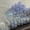 Rare Type A Deep Blueish Lavender Grapes & Duck 152.3G 44.2 by 23.6 by 10.8mm with wooden stand total 730.2g 168.4 by 78.8 by 153.0mm - Huangs Jadeite and Jewelry Pte Ltd