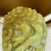 Natural Green and Yellow Antique Nephrite Bird Pendant 117.14g 38.3 by 20.8 by 13.0mm - Huangs Jadeite and Jewelry Pte Ltd