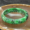 Type A Burmese Jade Jadeite Intense Green Bangle - 46.92g inner Diameter 57.2mm thickness 13.4mm - Huangs Jadeite and Jewelry Pte Ltd