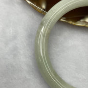 Type A Green Piao Hua Jadeite Bangle 44.70g inner diameter 57.1mm 9.1 by 9.1mm - Huangs Jadeite and Jewelry Pte Ltd