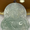 HIGH QUALITY Type A High Icy Green Piao Hua Tibetan Bodhisattva Jade Jadeite Pendant - 22.77g 56.2 by 38.1 by 6.0mm - Huangs Jadeite and Jewelry Pte Ltd