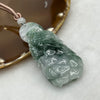 Grand Master Certified Type A Green Piao Hua Jade Jadeite Phoenix Pendant 34.80g 60.4 by 29.0 by 13.0 mm - Huangs Jadeite and Jewelry Pte Ltd