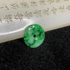 Type A Spicy Green Jade Jadeite Ping An Kou 2.13g 18.8 by 18.8 by 2.8mm - Huangs Jadeite and Jewelry Pte Ltd