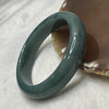 Type A Blueish Green Jade Jadeite Bangle - 69.95g Inner Diameter 56.9mm Thickness 13.5 by 7.9mm - Huangs Jadeite and Jewelry Pte Ltd