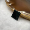 Type A Black Jade Jadeite for Pendant Setting - 3.0ct 1.34 by 1.32 by 1.6mm - Huangs Jadeite and Jewelry Pte Ltd