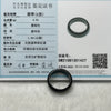 Type A Black Jade Jadeite Ring 3.93g US10.5 HK24 Inner Diameter 20.4mm Thickness: 7.2 by 3.0mm - Huangs Jadeite and Jewelry Pte Ltd