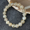 Natural Grey Moonstone Bracelet 灰月光 - 29.93g 10.5mm/bead 19 beads - Huangs Jadeite and Jewelry Pte Ltd