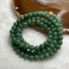 Type A Green Jade Jadeite Necklace 61.64g 7.2mm/bead 108 beads - Huangs Jadeite and Jewelry Pte Ltd
