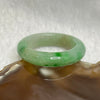 Type A Light Green with Green Patches Jade Jadeite Ring - 5.20g US 10.25 HK 23 Inner Diameter 20.2mm Thickness 5.7 by 4.4mm - Huangs Jadeite and Jewelry Pte Ltd