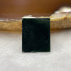 Type A Black Jade Jadeite for Pendant Setting - 3.45ct 14.2 by 11.7 by 1.7mm - Huangs Jadeite and Jewelry Pte Ltd