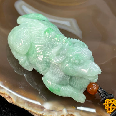 Type A Burmese Jade Jadeite Ox - 67.44g 65.1 by 32.6 by 26.0mm - Huangs Jadeite and Jewelry Pte Ltd
