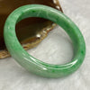 Rare High End Type A Intense Apple Green with Spicy Green Bangle 54.12g Inner Dia 56.4mm 12.1 by 8.1mm - Huangs Jadeite and Jewelry Pte Ltd