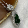 Type A Green Omphacite Jade Jadeite Hulu 2.53g 26.2 by 10.5 by 6.2mm - Huangs Jadeite and Jewelry Pte Ltd