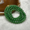 Rare High End Type A Yang Green Jade Jadeite Necklace 38.35g 5.1-7.3mm/bead 108 beads - Huangs Jadeite and Jewelry Pte Ltd