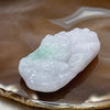 Type A Faint Lavender & Green Jade Jadeite Dragon Pendant - 53.8g 61.2 by 31.5 by 13.7mm - Huangs Jadeite and Jewelry Pte Ltd